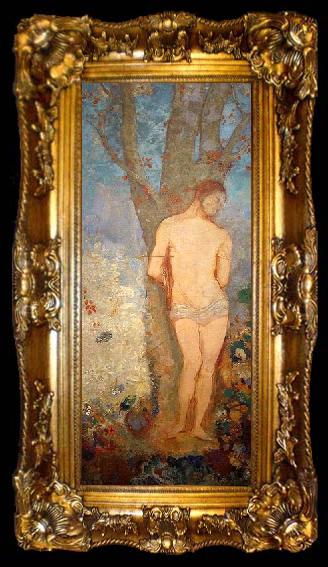 framed  Odilon Redon Saint Sebastian, ta009-2